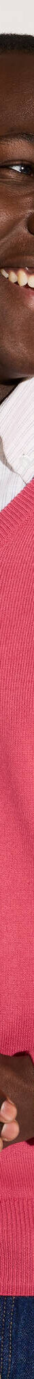 Pull uni col V (framboise) Pull uni col V (framboise)